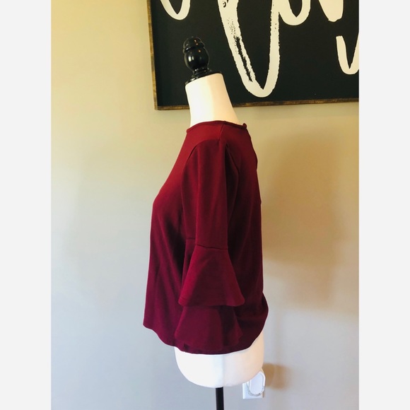 Anthropologie W5 ruffle sleeve blouse - Picture 3 of 6